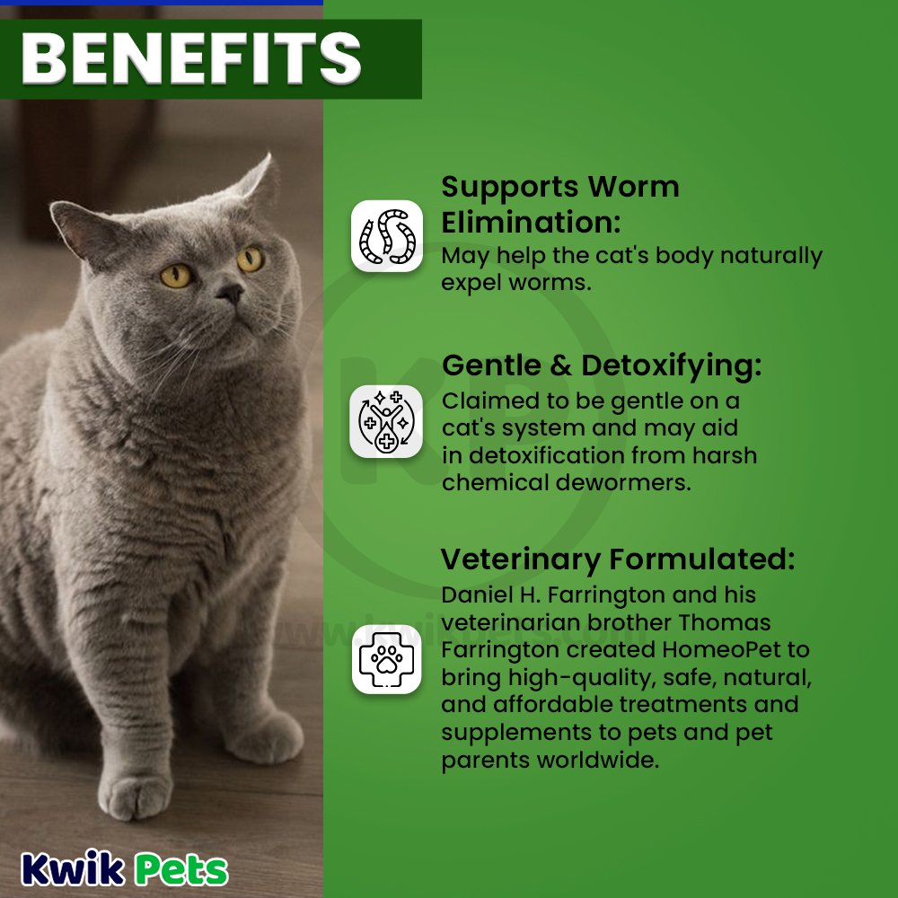 HomeoPet Feline WRM Clear 15 ml Buy Now Kwik Pets