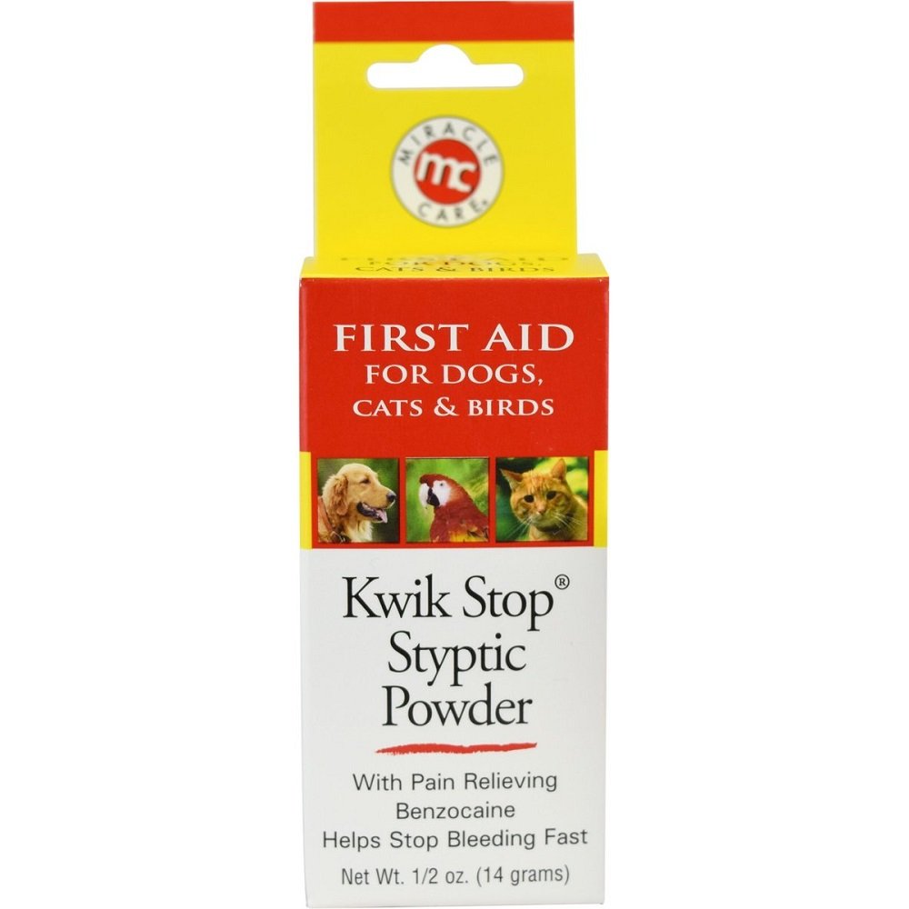 Get Kwik Stop Styptic Powder for Dogs Cats Birds Kwik Pets